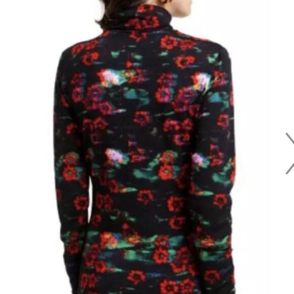 Rachel Comey X Target Long Sleeve Turtleneck  Kodak Red Floral NWT Size 4X - Picture 6 of 11